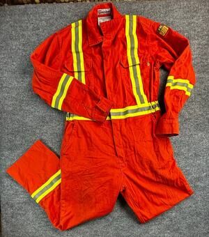 Just In Trend Men's L FR Coveralls NFPA 2112 HRC2 Hi Vis Orange